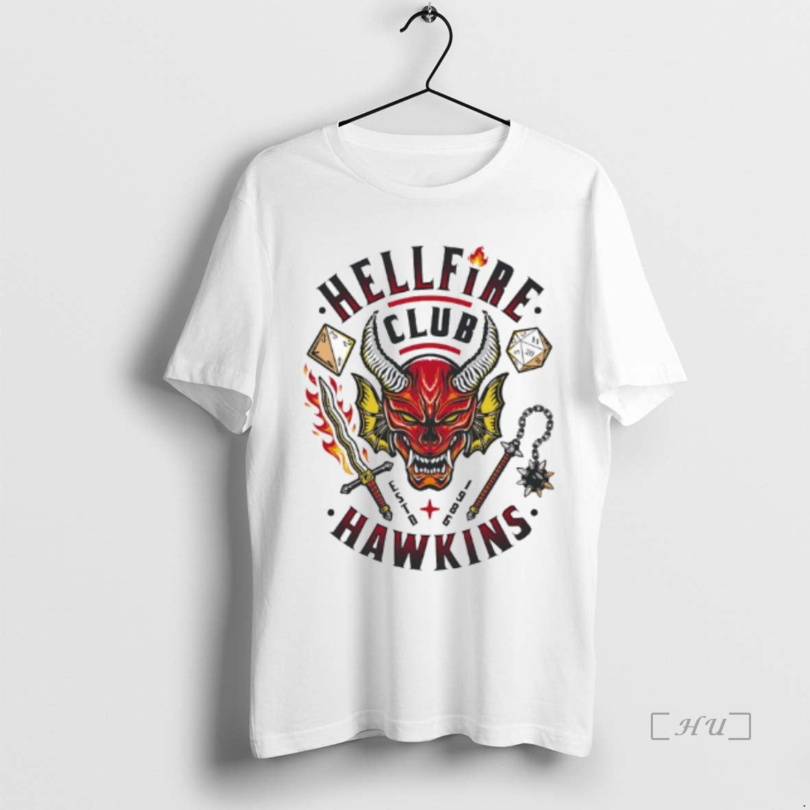 Officials Hellfire Club Hawkins Graphic - Adult & Kids T-Shirts, Sweatshirts & Hoodies apparel design preview 1