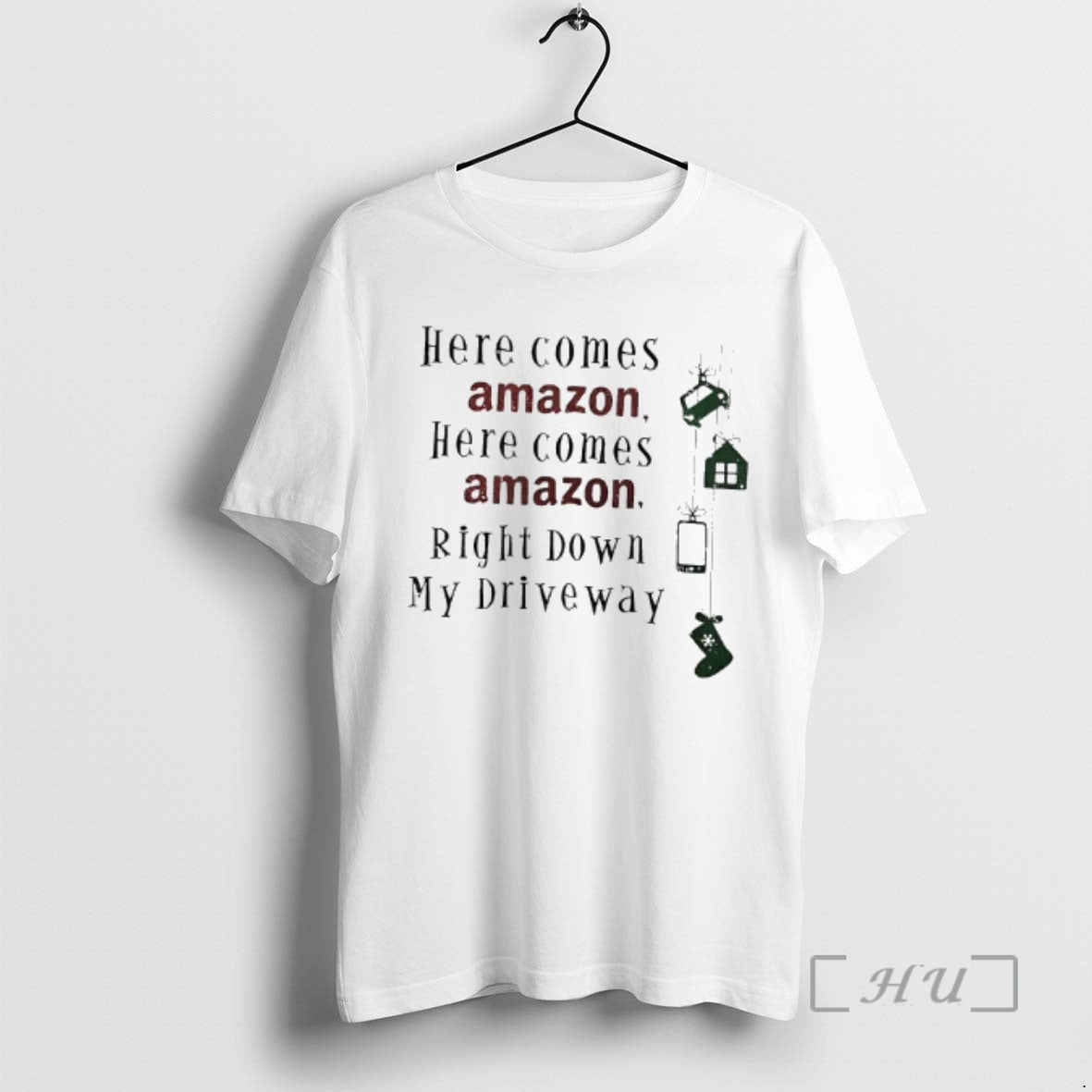 Officials Here Comes Amazon Right Down My Driveway - Adult & Kids T-Shirts, Sweatshirts & Hoodies apparel design preview 1