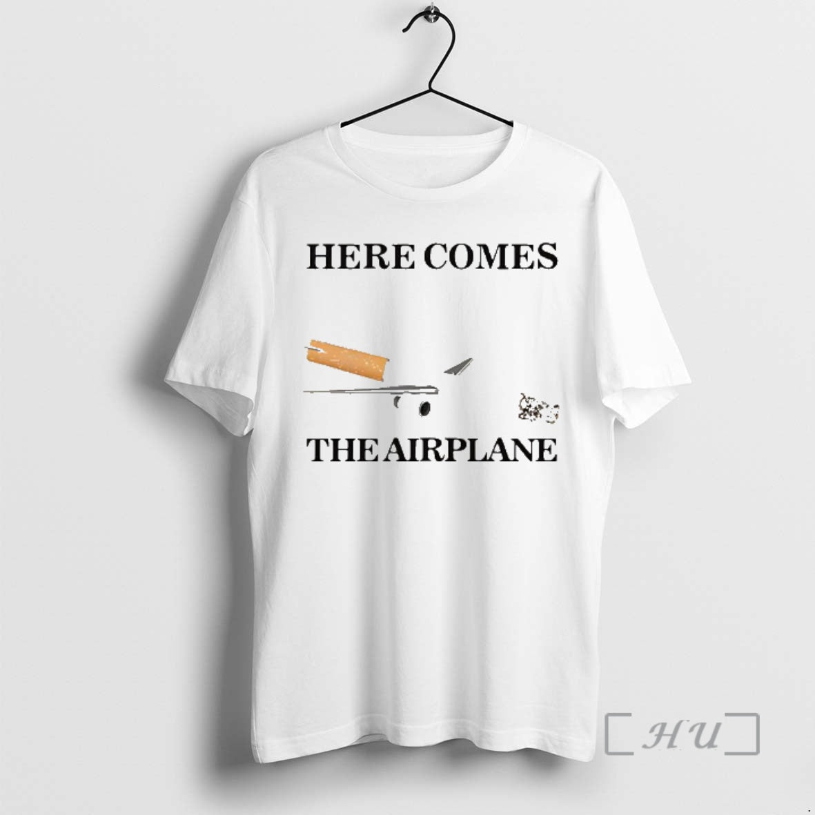 Officials Here Comes The Airplane Cigarette Plane - Adult & Kids T-Shirts, Sweatshirts & Hoodies apparel design preview 1