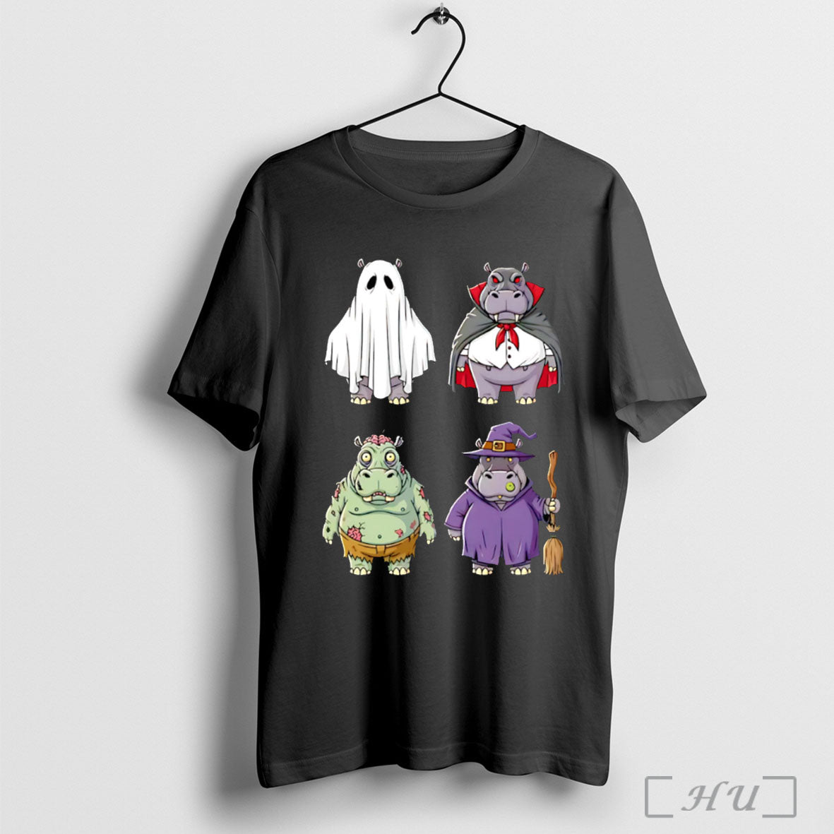 Officials Hippo Halloween - Adult & Kids T-Shirts, Sweatshirts & Hoodies apparel design preview 1