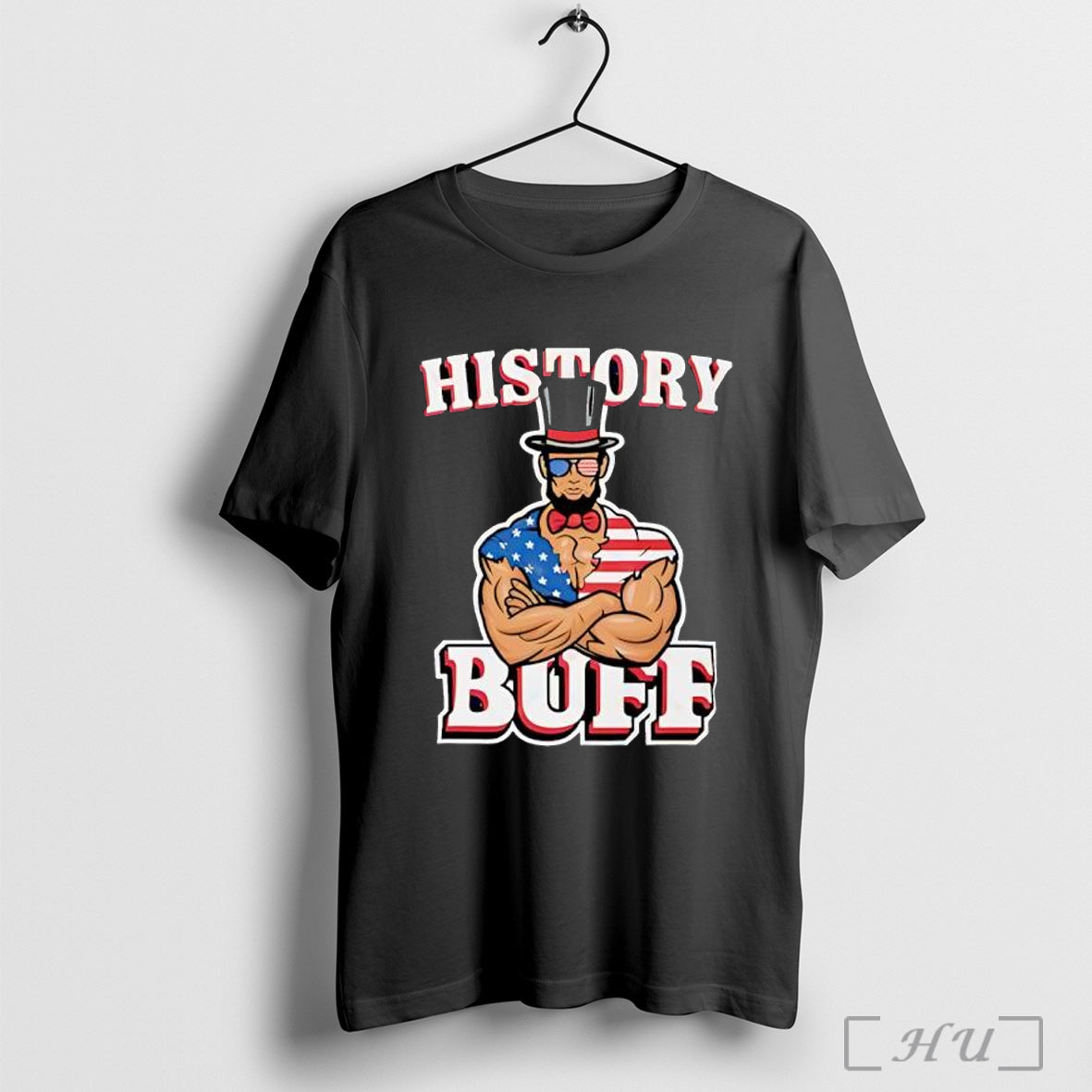 Officials History Buff Abraham Lincoln Gym Bro Meme - Adult & Kids T-Shirts, Sweatshirts & Hoodies apparel design preview 1