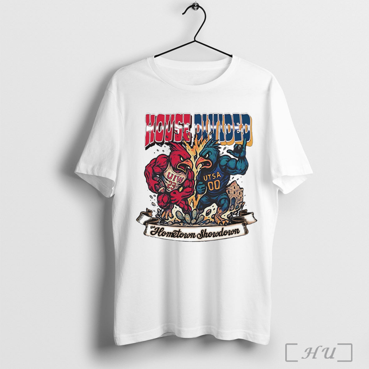 Officials House Divided San Antonio Uiw Vs Utsa - Adult & Kids T-Shirts, Sweatshirts & Hoodies apparel design preview 1