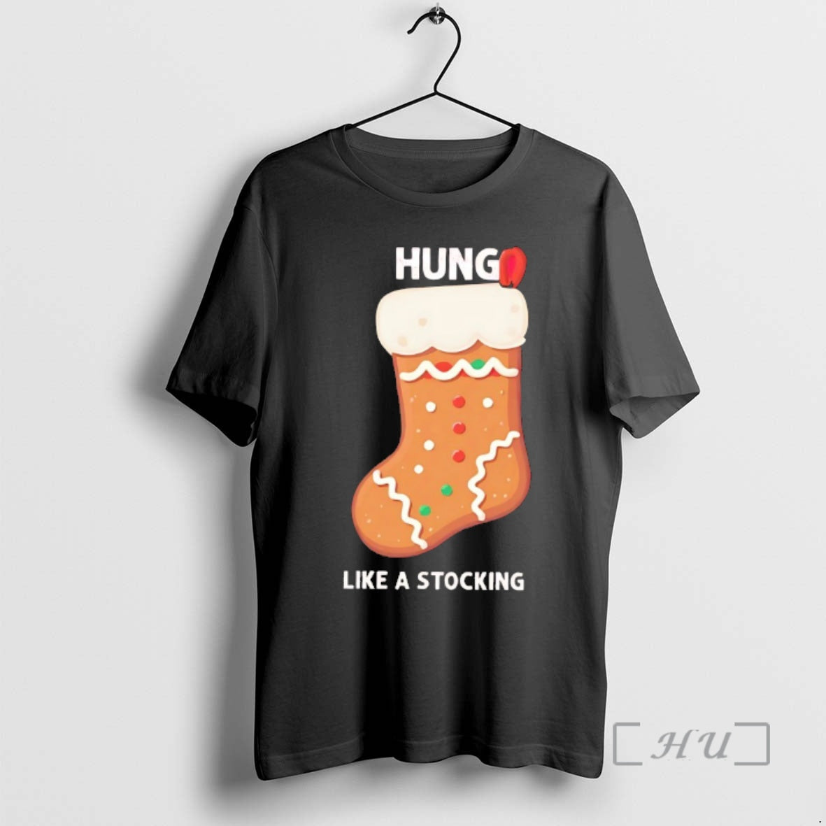 Officials Hung Like A Stocking Christmas - Adult & Kids T-Shirts, Sweatshirts & Hoodies apparel design preview 1