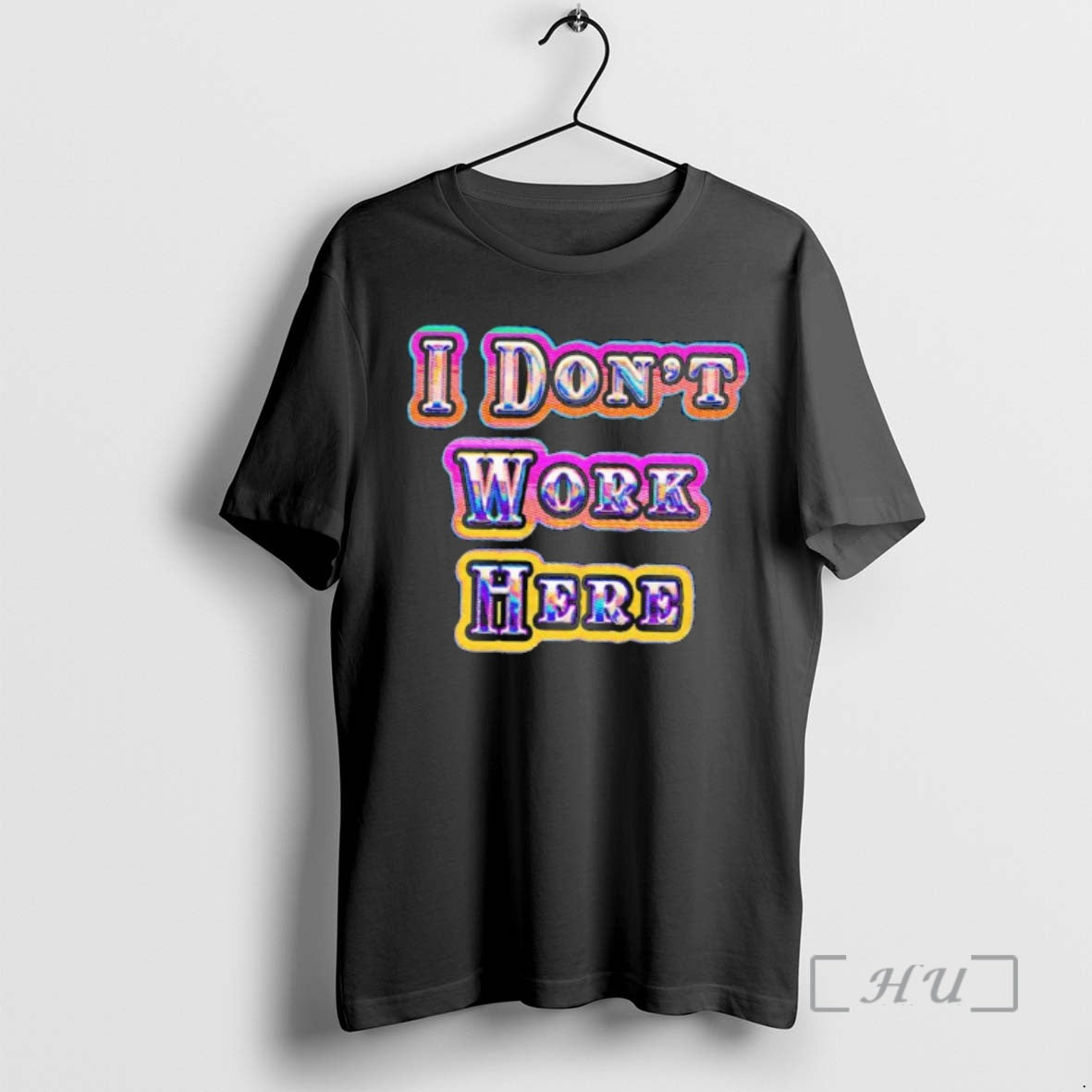 Officials I Dont Work Here Neon - Adult & Kids T-Shirts, Sweatshirts & Hoodies apparel design preview 1