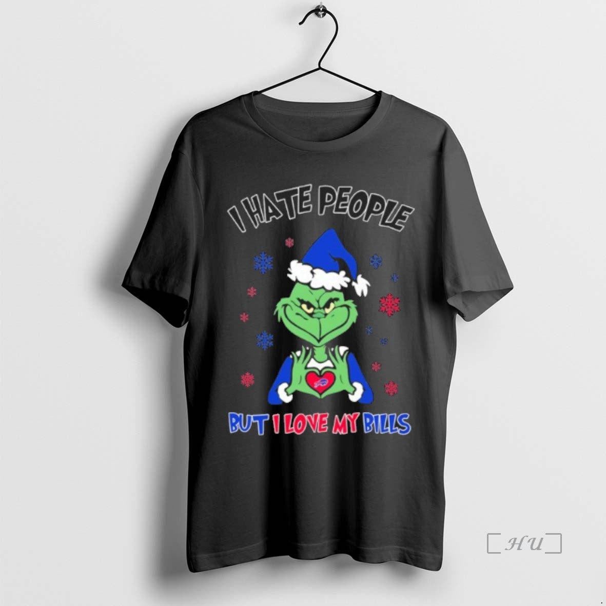 Officials I Hate People The Grinch But Love My Bills - Adult & Kids T-Shirts, Sweatshirts & Hoodies apparel design preview 1