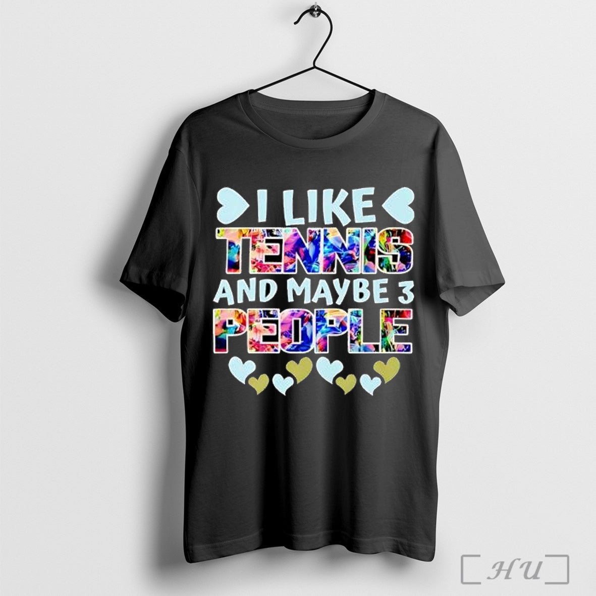 Officials I Like Tennis And Maybe 3 People Heart - Adult & Kids T-Shirts, Sweatshirts & Hoodies apparel design preview 1
