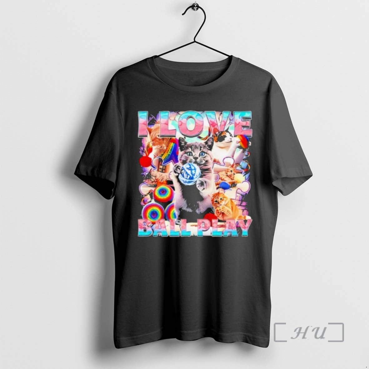 Officials I Love Ball Play Cat - Adult & Kids T-Shirts, Sweatshirts & Hoodies apparel design preview 1