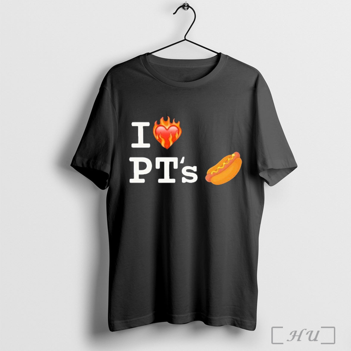 Officials I Love Pts Hot Dog Heart Fire - Adult & Kids T-Shirts, Sweatshirts & Hoodies apparel design preview 1