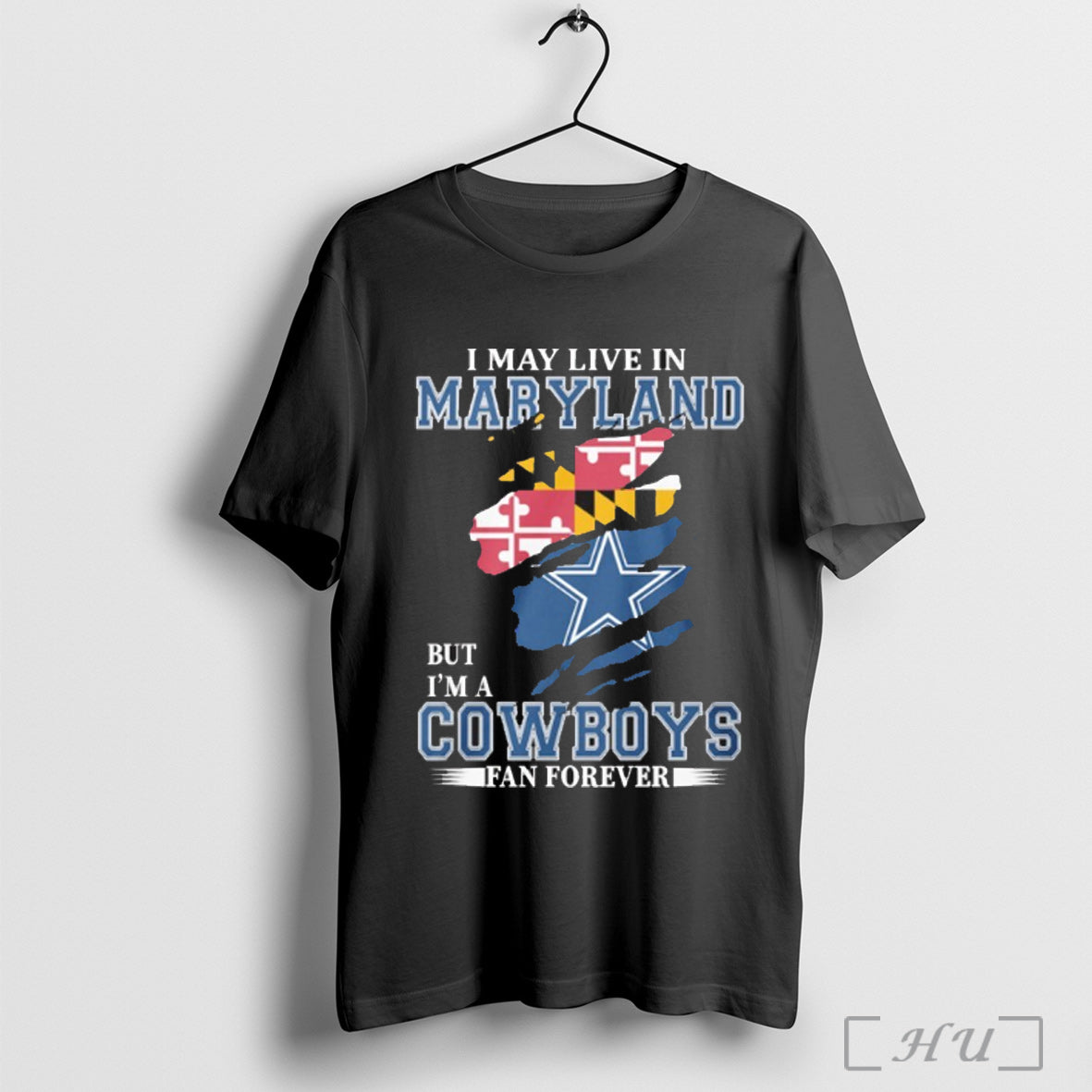 Officials I May Live In Maryland But Im A Dallas - Adult & Kids T-Shirts, Sweatshirts & Hoodies apparel design preview 1