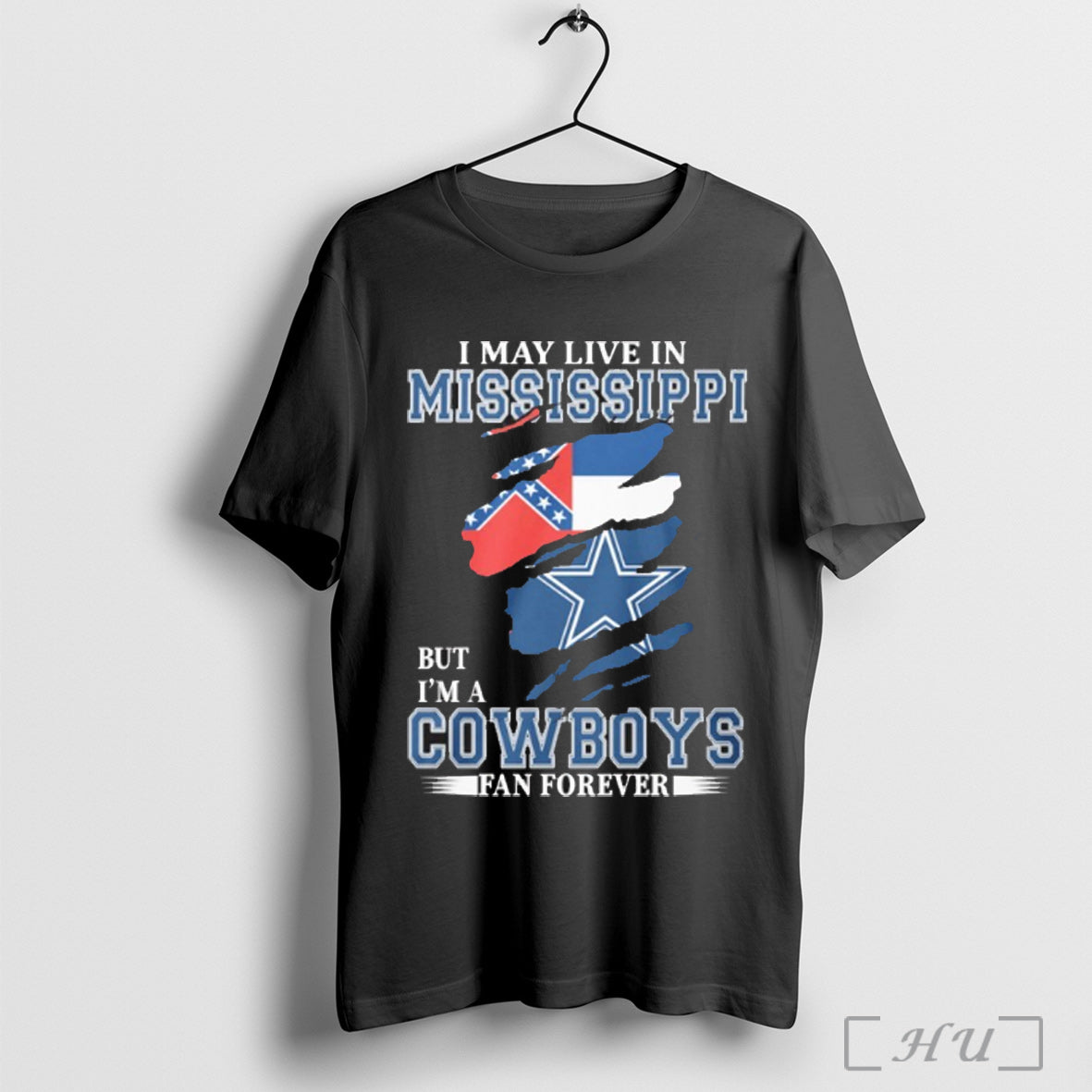 Officials I May Live In Mississippi But Im A Dallas - Adult & Kids T-Shirts, Sweatshirts & Hoodies apparel design preview 1