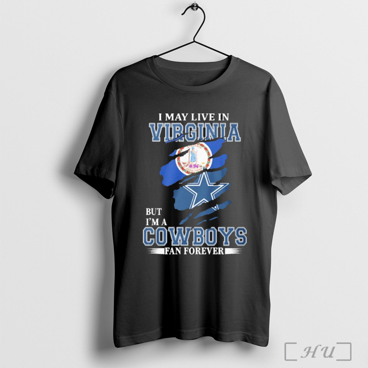 Officials I May Live In Virginia But Im A Dallas - Adult & Kids T-Shirts, Sweatshirts & Hoodies apparel design preview 1