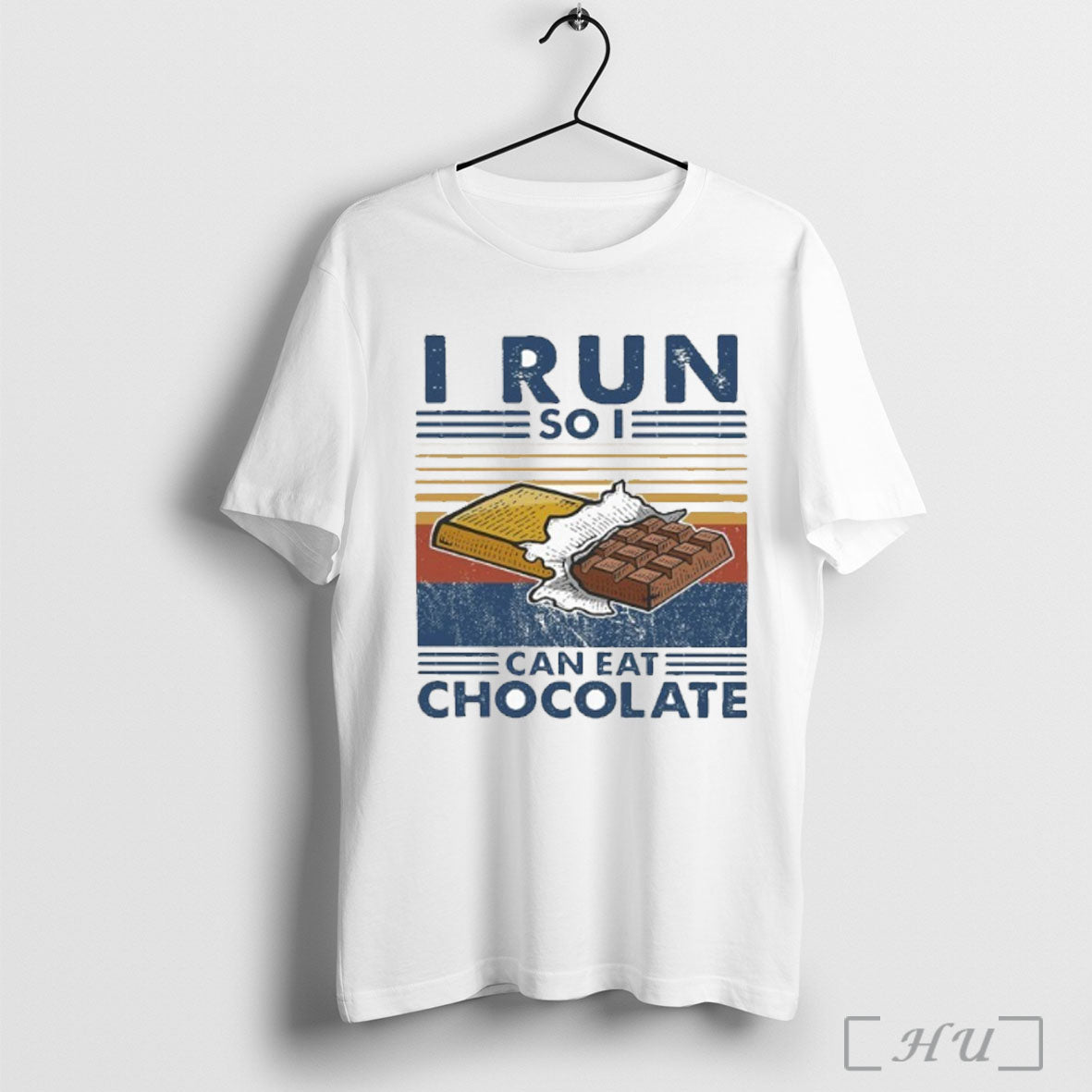 Officials I Run So Can Eat Chocolate Vintage - Adult & Kids T-Shirts, Sweatshirts & Hoodies apparel design preview 1