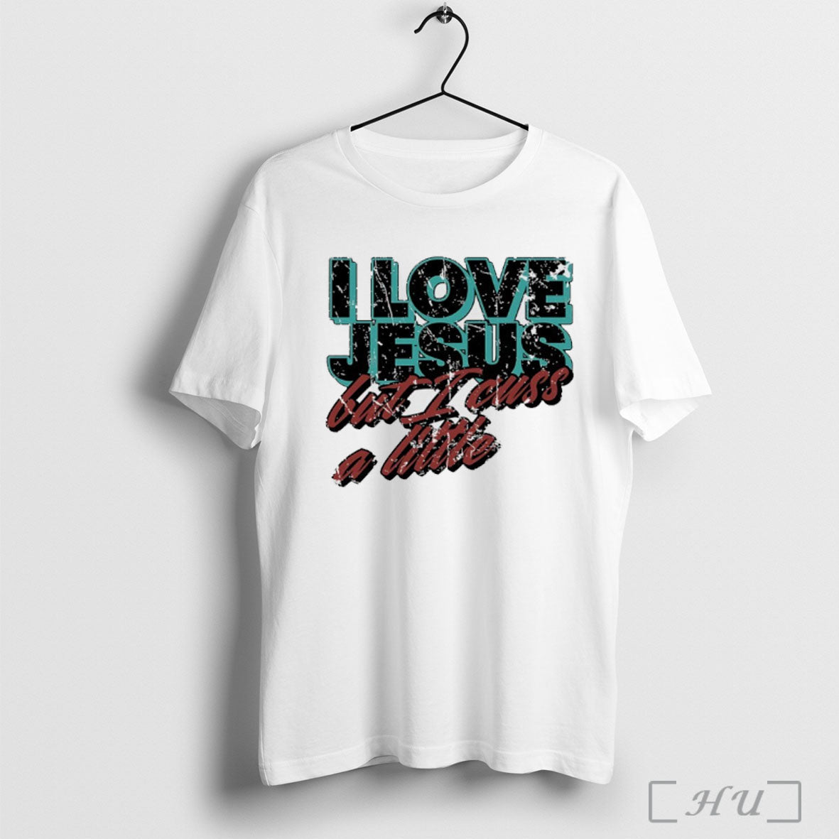 Officials I Love Jesus But Cuss A Little - Adult & Kids T-Shirts, Sweatshirts & Hoodies apparel design preview 1
