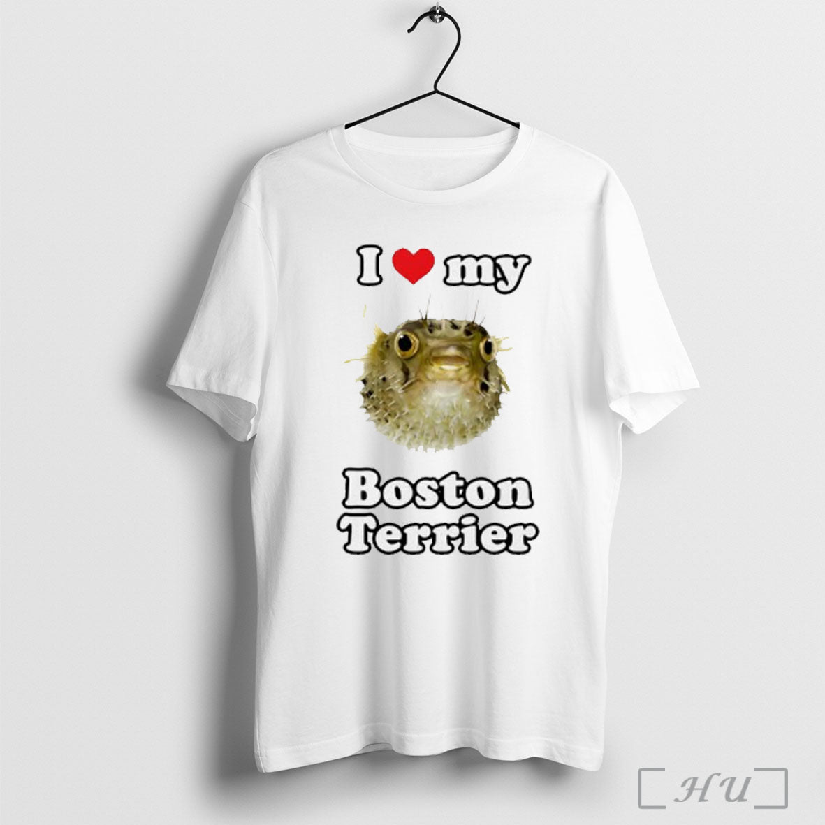 Officials I Love My Boston Terrier Snakehead Fish - Adult & Kids T-Shirts, Sweatshirts & Hoodies apparel design preview 1