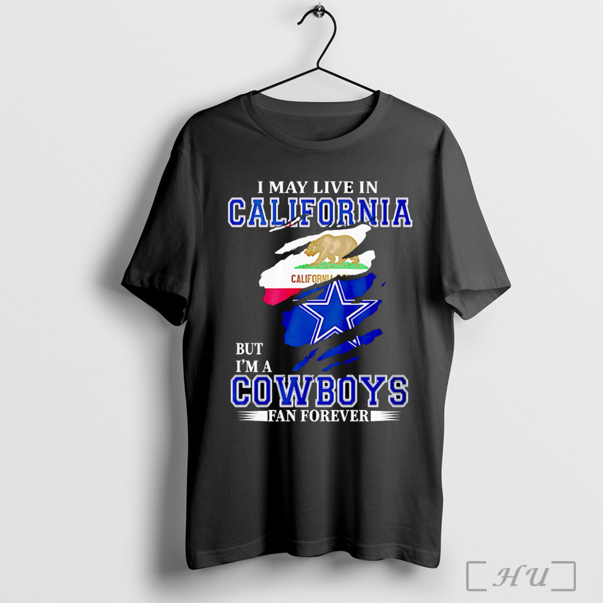 Officials I May Live In California But Im A Cowboys - Adult & Kids T-Shirts, Sweatshirts & Hoodies apparel design preview 1