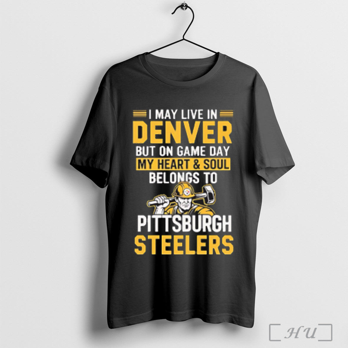 Officials I May Live In Denver But On Gameday My - Adult & Kids T-Shirts, Sweatshirts & Hoodies apparel design preview 1