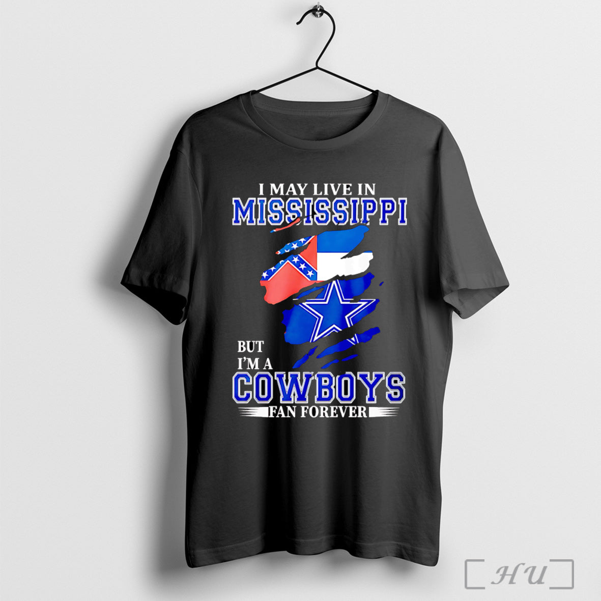 Officials I May Live In Mississippi But Im A Cowboys - Adult & Kids T-Shirts, Sweatshirts & Hoodies apparel design preview 1
