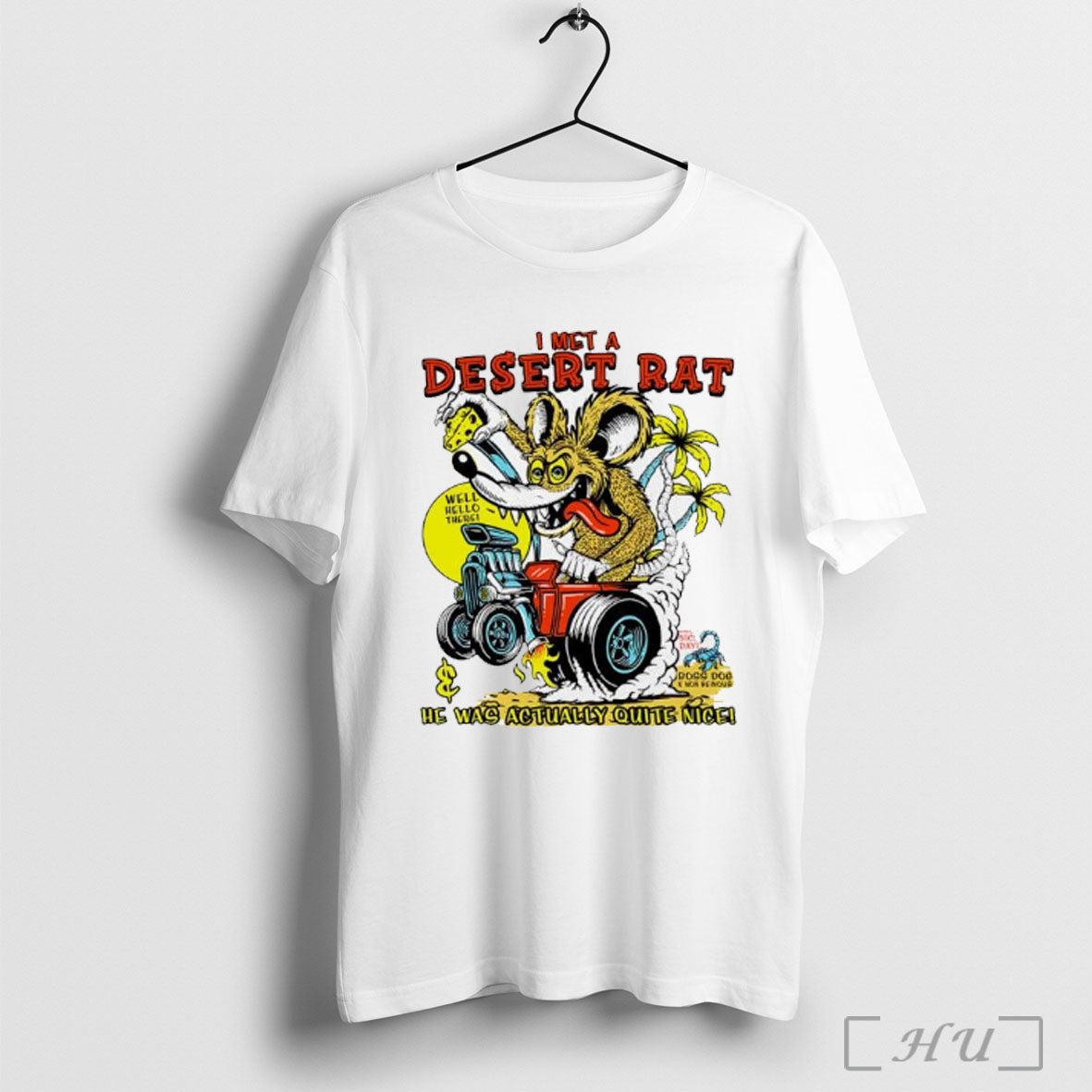 Officials I Met A Desert Rat Holding Cheese He Was - Adult & Kids T-Shirts, Sweatshirts & Hoodies apparel design preview 1