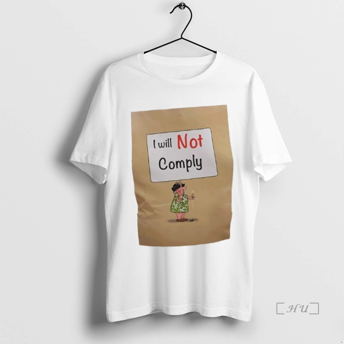 Officials I Will Not Comply Graphic - Adult & Kids T-Shirts, Sweatshirts & Hoodies apparel design preview 1