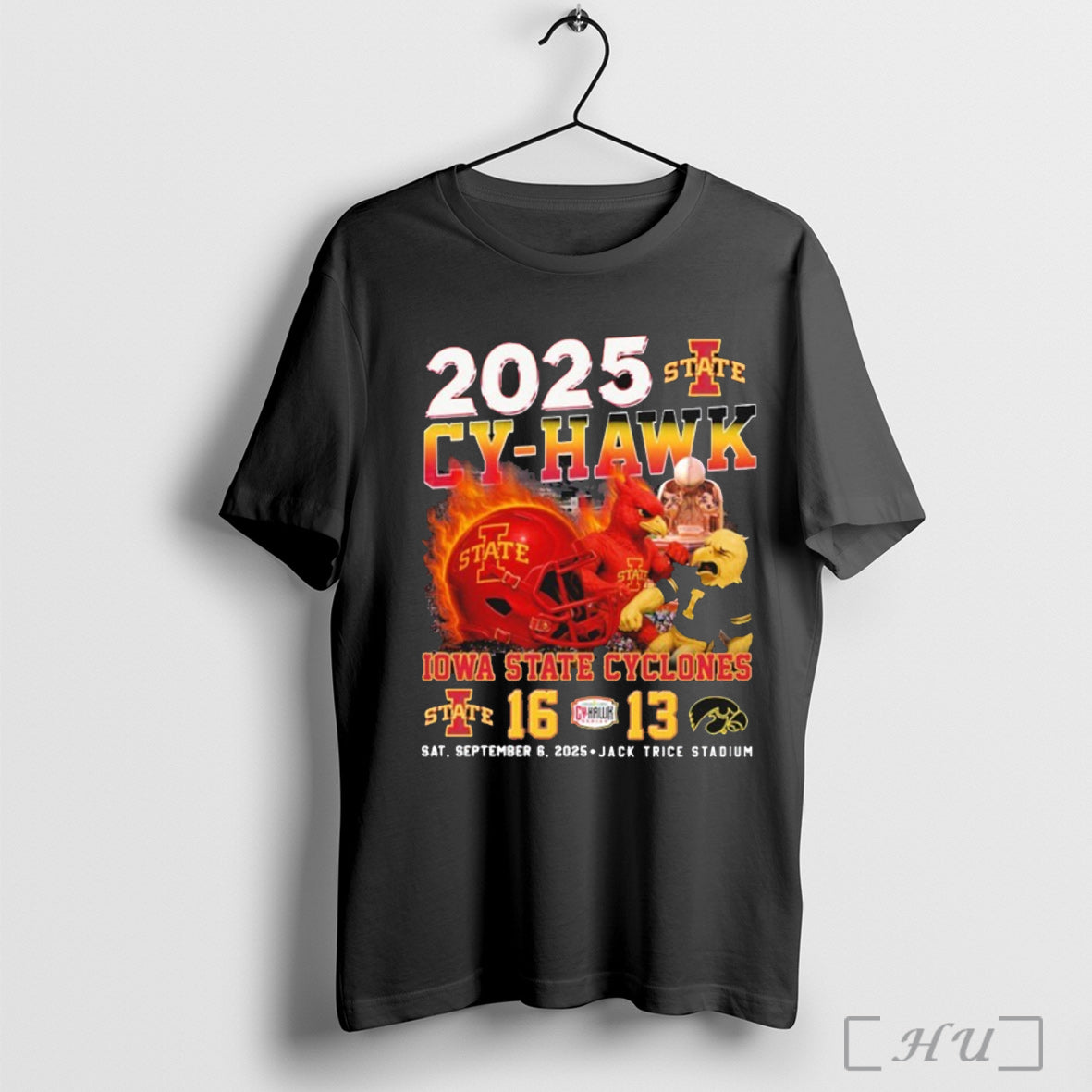 Officials Iowa State Cyclones Beat Hawkeyes Cy Hawk - Adult & Kids T-Shirts, Sweatshirts & Hoodies apparel design preview 1