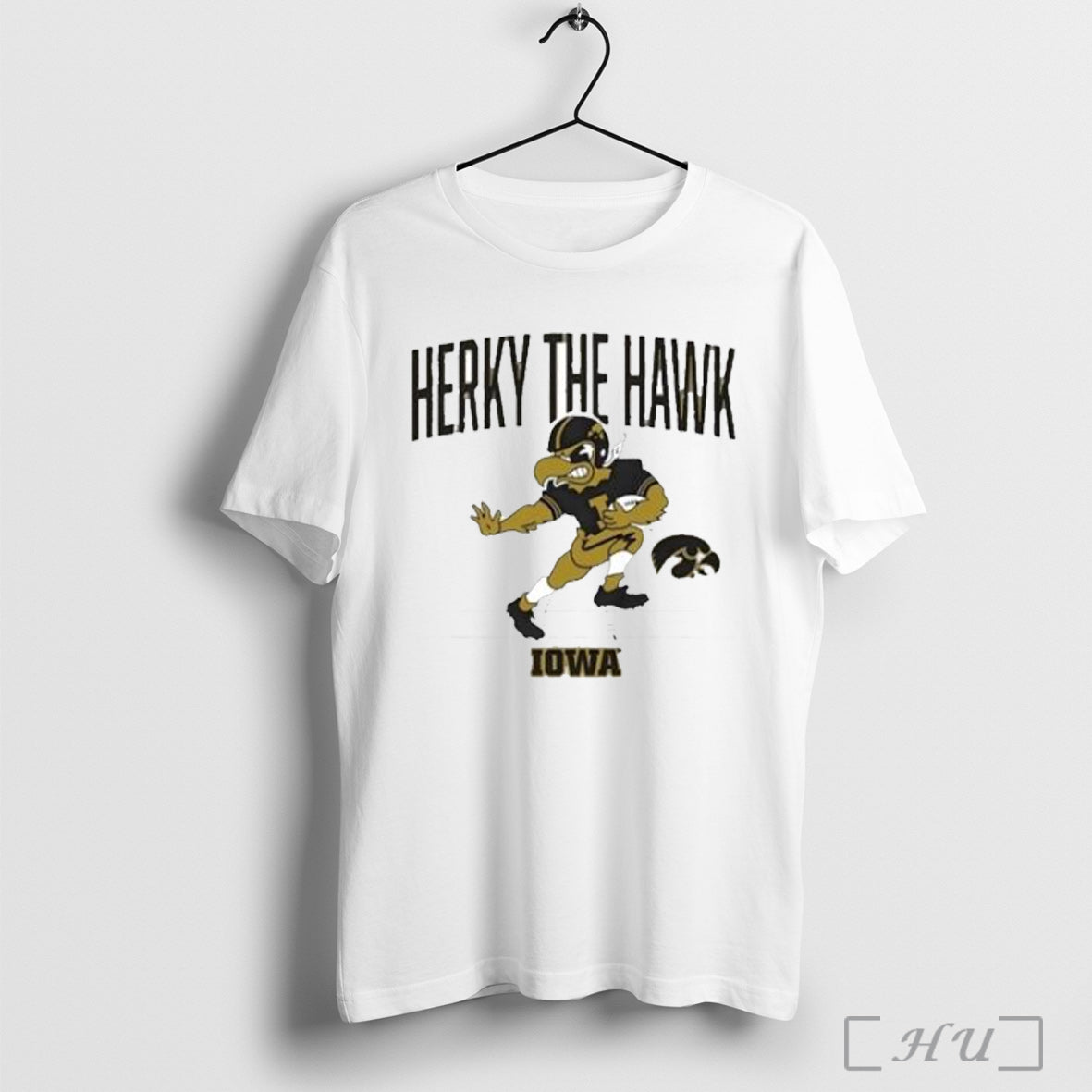 Officials Iowa Hawkeyes Football Herky The Hawk - Adult & Kids T-Shirts, Sweatshirts & Hoodies apparel design preview 1