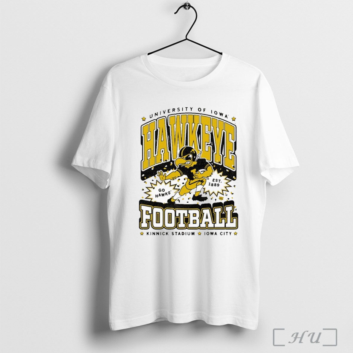 Officials Iowa Hawkeyes Go Hawks Kinnick Stadium City - Adult & Kids T-Shirts, Sweatshirts & Hoodies apparel design preview 1