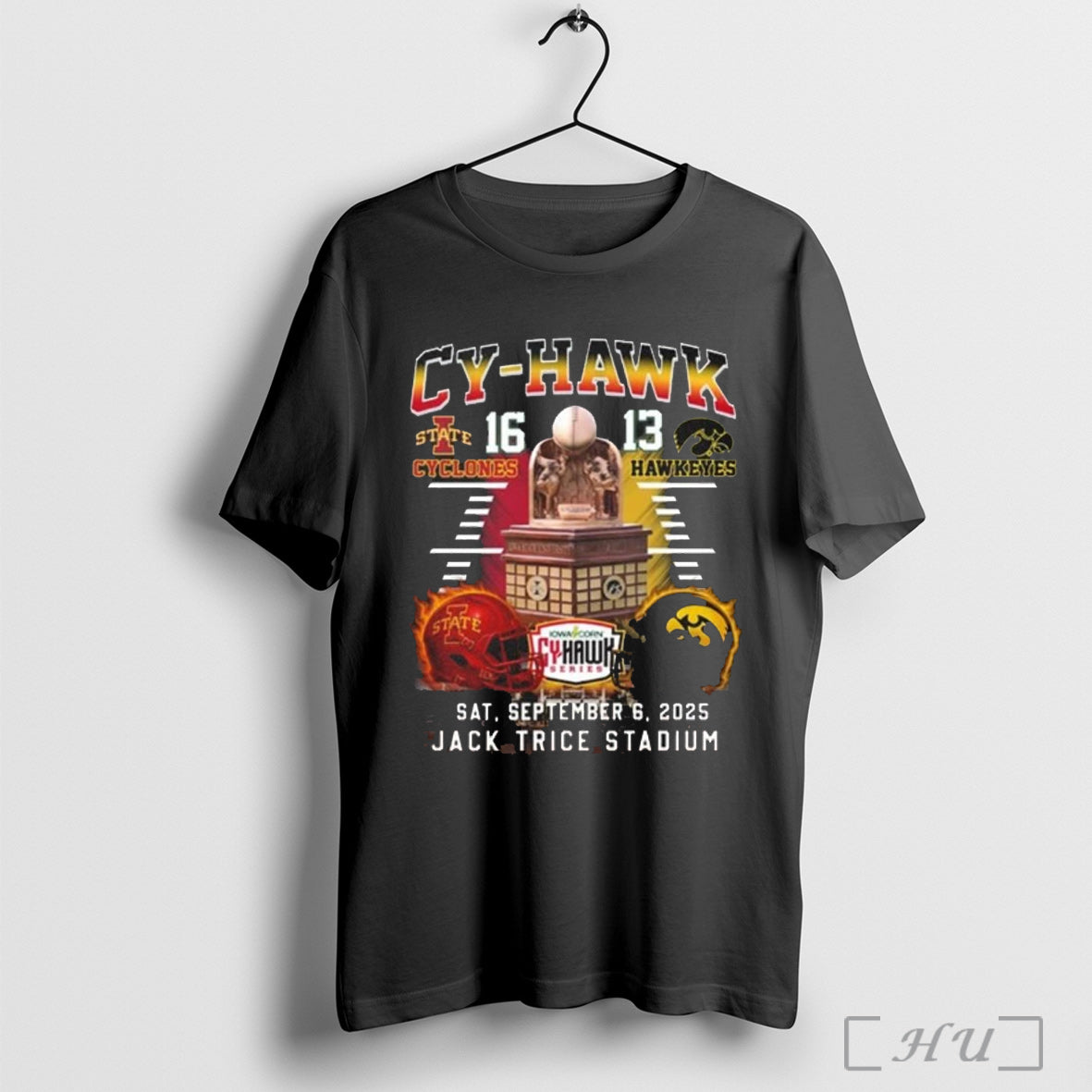 Officials Iowa State Cyclones 16 Hawkeyes 13 2025 Cy - Adult & Kids T-Shirts, Sweatshirts & Hoodies apparel design preview 1