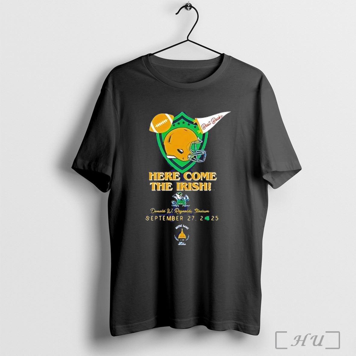 Officials Irish Vs Razorbacks Game Day Here Come The - Adult & Kids T-Shirts, Sweatshirts & Hoodies apparel design preview 1