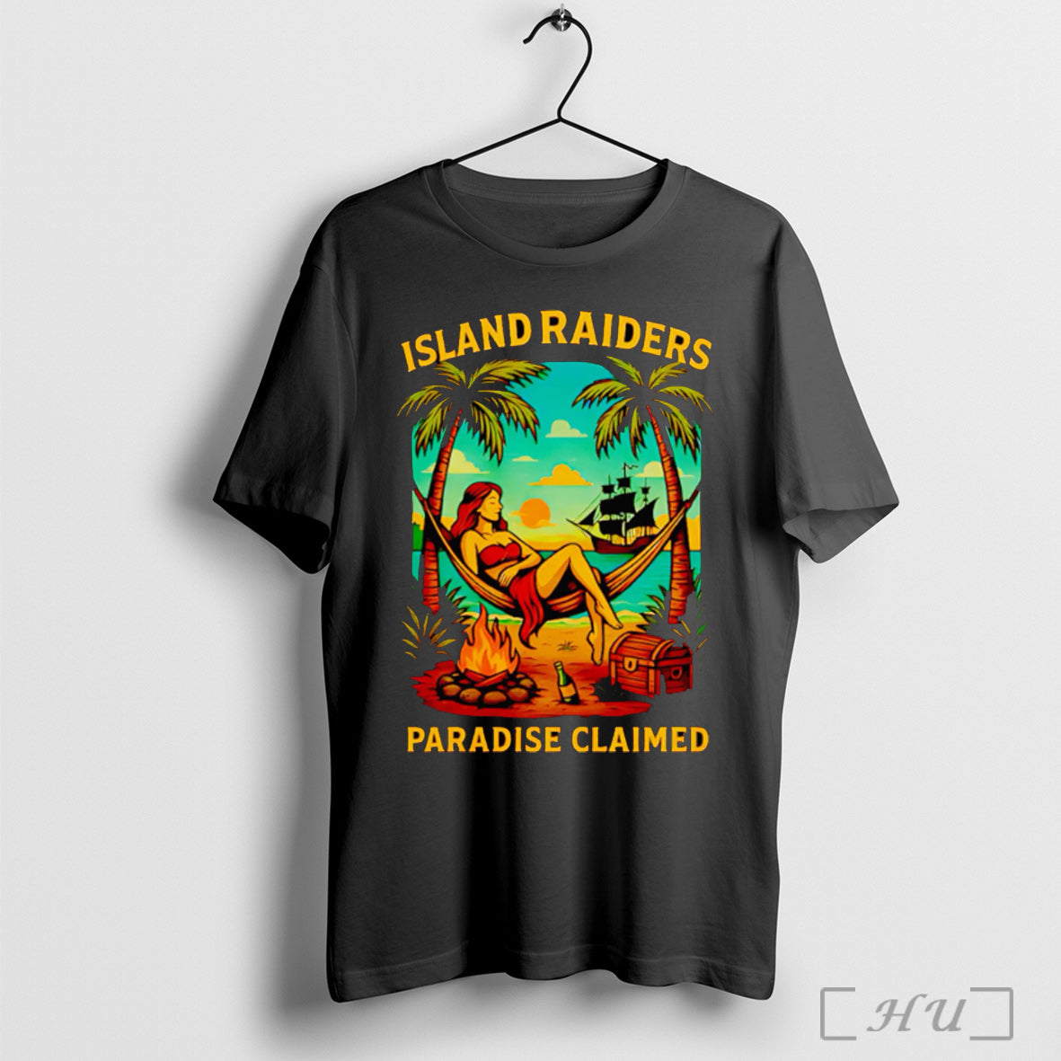 Officials Island Raiders Paradise Claimed - Adult & Kids T-Shirts, Sweatshirts & Hoodies apparel design preview 1