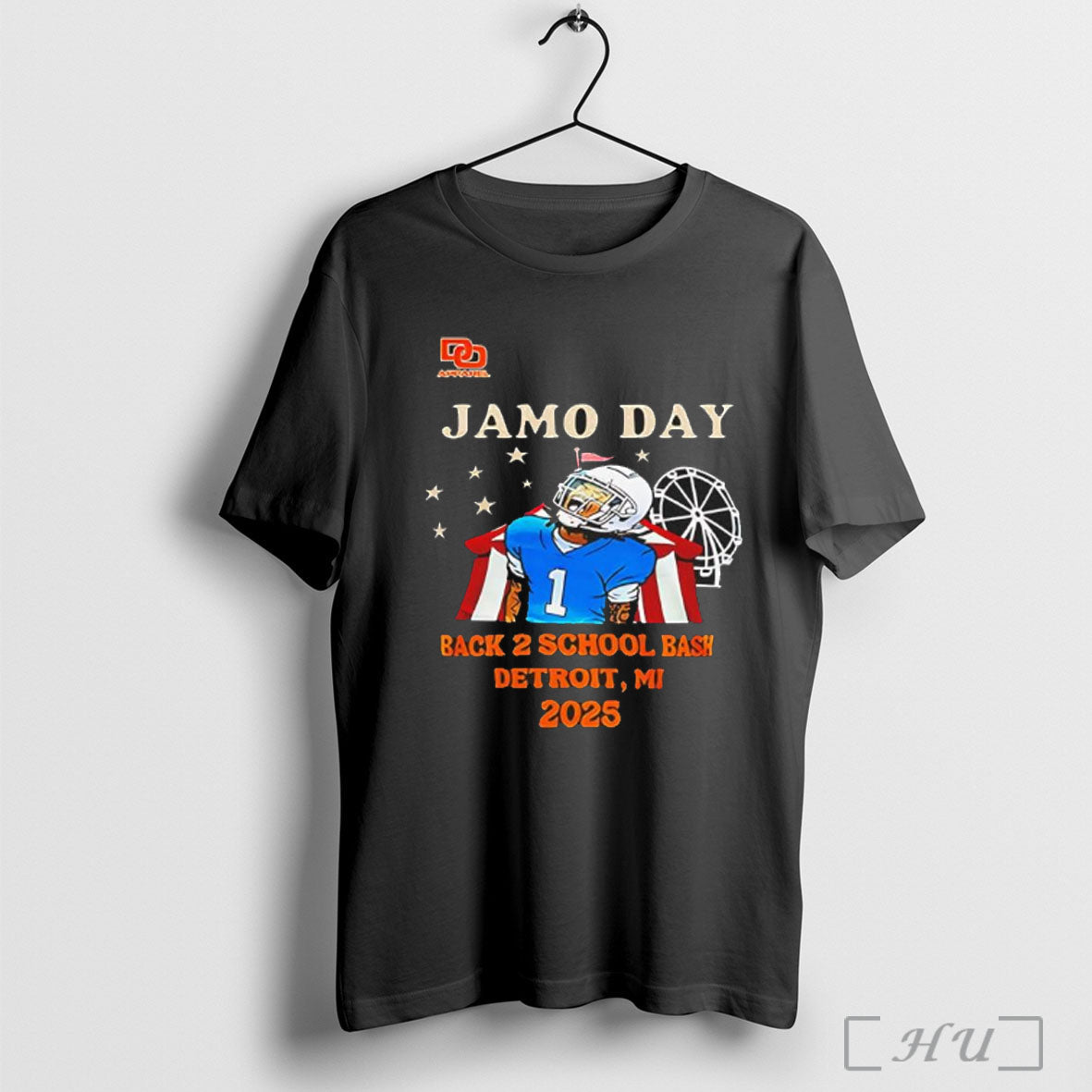 Officials Jameson Williams Lions Jamo Day Back 2 - Adult & Kids T-Shirts, Sweatshirts & Hoodies apparel design preview 1