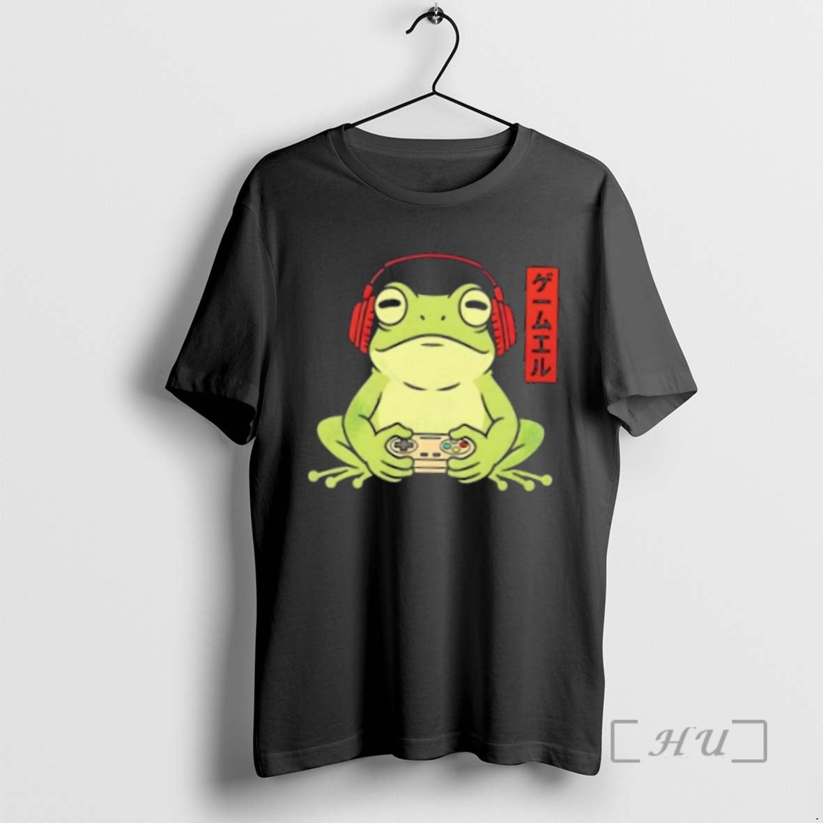 Officials Japanese Gamer Frog Art Funny Vintage - Adult & Kids T-Shirts, Sweatshirts & Hoodies apparel design preview 1