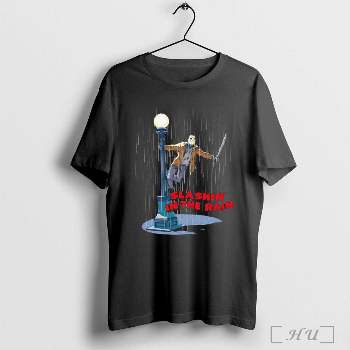 Officials Jason Voorhees Slashin In The Rain - Adult & Kids T-Shirts, Sweatshirts & Hoodies apparel design preview 1