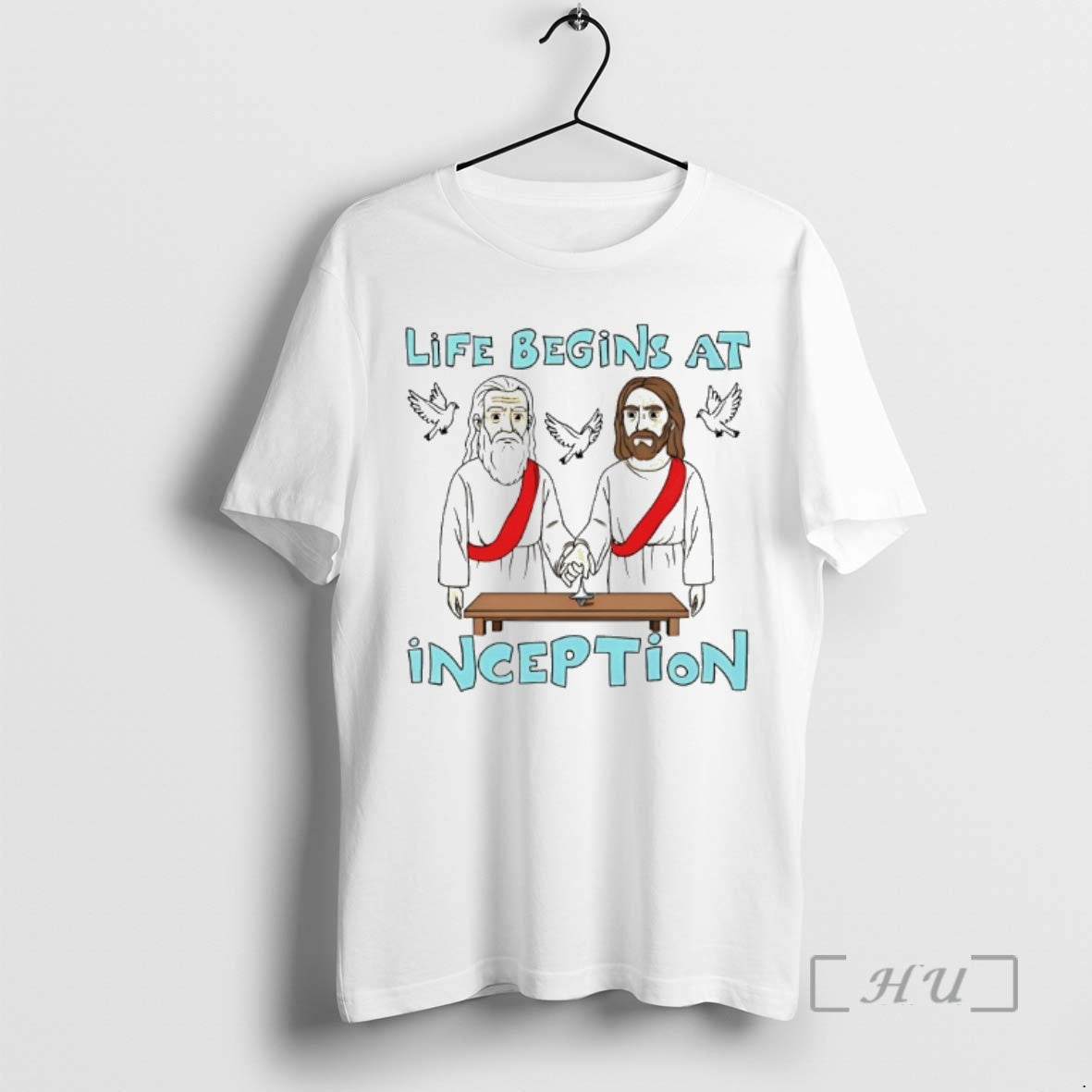 Officials Jesus Life Begins At Conception - Adult & Kids T-Shirts, Sweatshirts & Hoodies apparel design preview 1