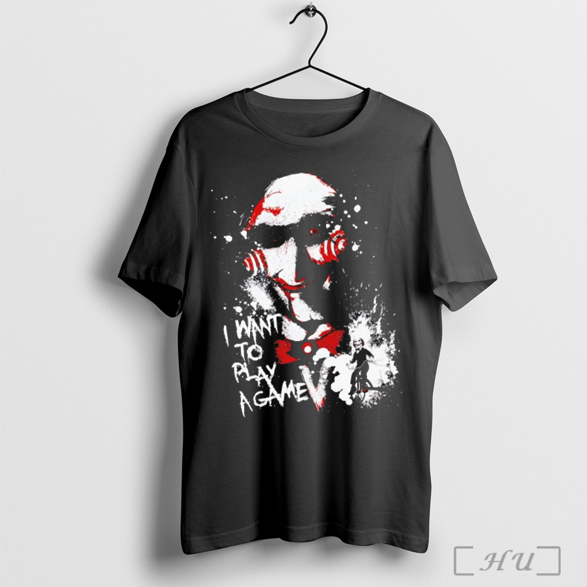 Officials Jigsaw I Want To Play A Game Saw Horror - Adult & Kids T-Shirts, Sweatshirts & Hoodies apparel design preview 1