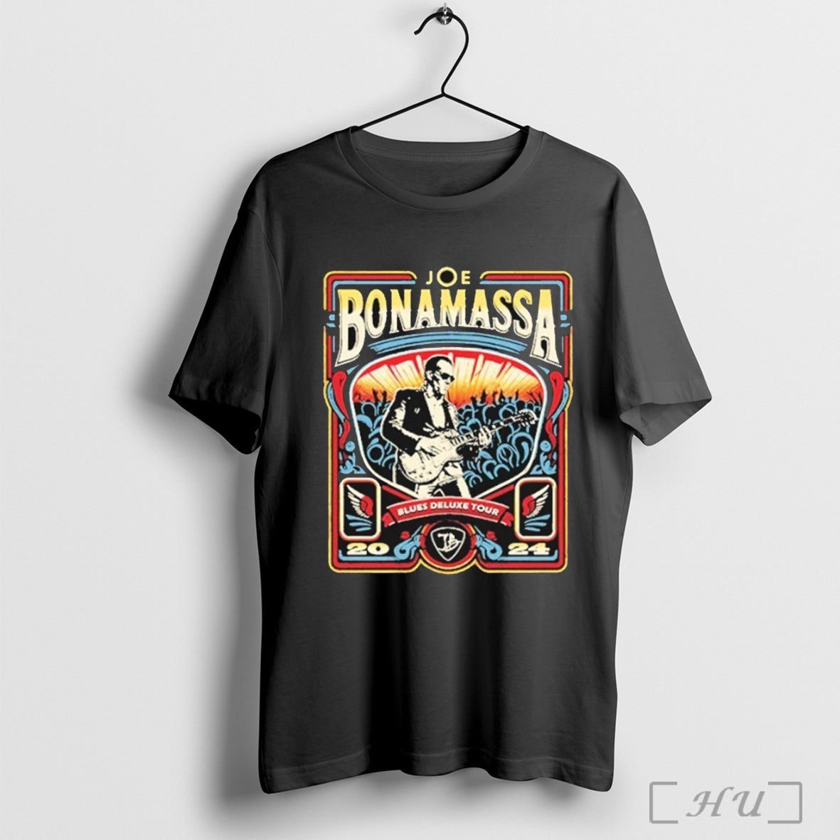 Officials Joe Bonamassa Blues Deluxe U S Summer Tour - Adult & Kids T-Shirts, Sweatshirts & Hoodies apparel design preview 1
