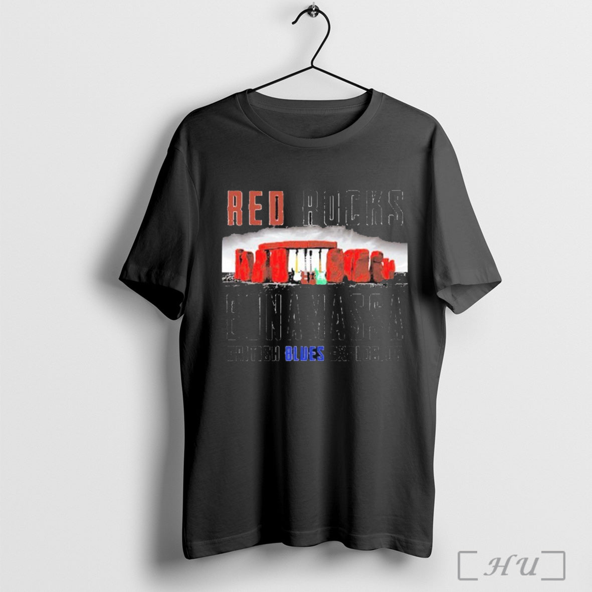 Officials Joe Bonamassa Red Rocks British Blues - Adult & Kids T-Shirts, Sweatshirts & Hoodies apparel design preview 1