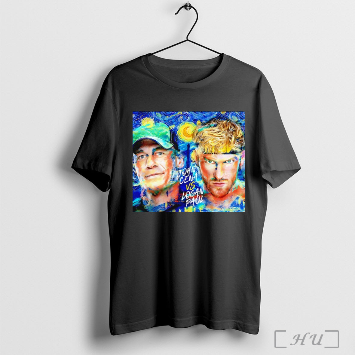 Officials John Cena Vs Logan Paul The Starry Night - Adult & Kids T-Shirts, Sweatshirts & Hoodies apparel design preview 1