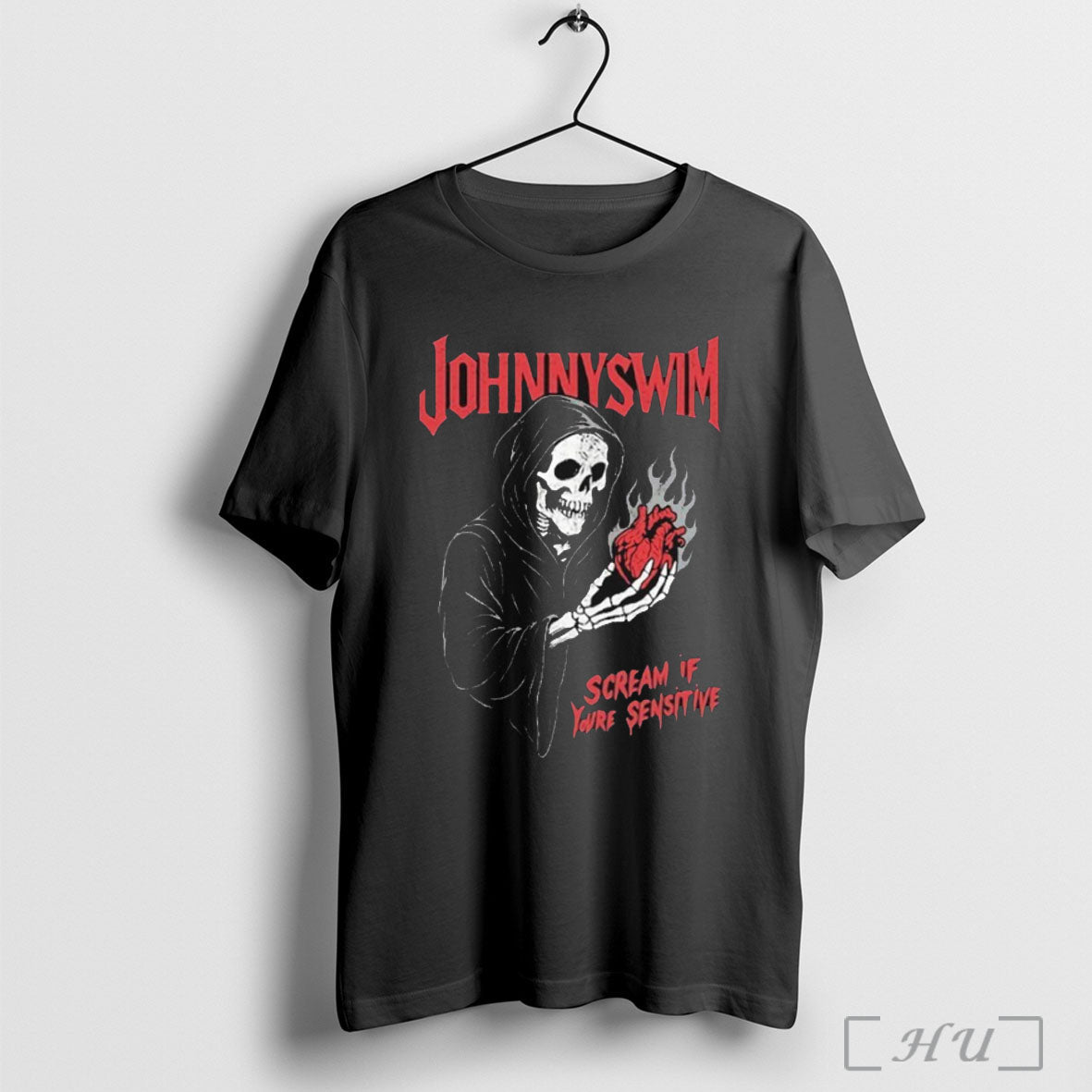 Officials Johnnyswim Scream If Youre Sensitive Grim - Adult & Kids T-Shirts, Sweatshirts & Hoodies apparel design preview 1