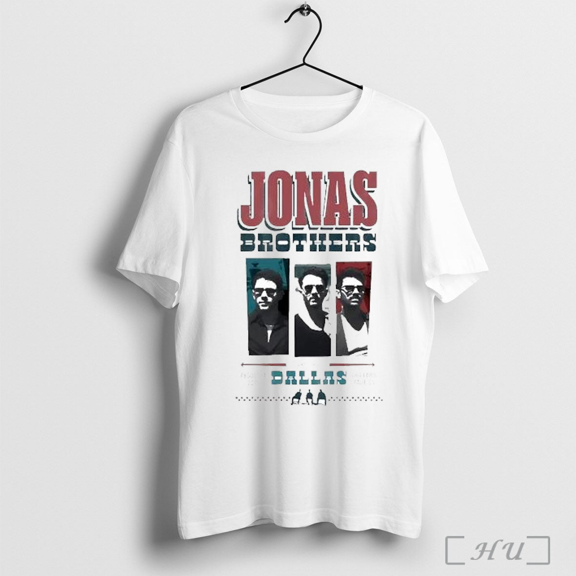 Officials Jonas Brothers Band In Dos Equis Pavilion - Adult & Kids T-Shirts, Sweatshirts & Hoodies apparel design preview 1