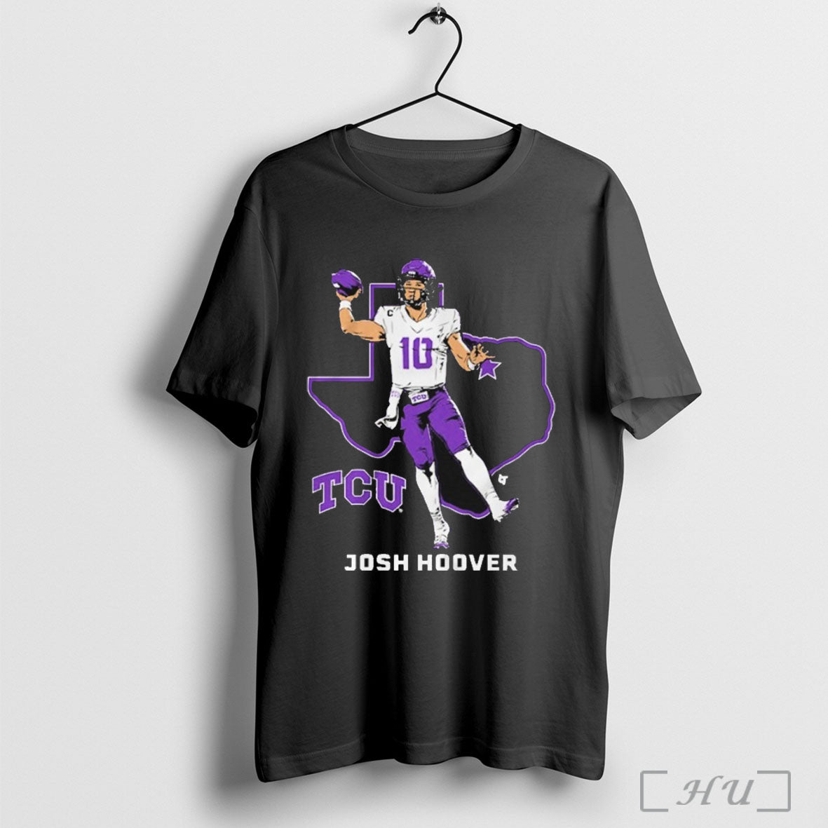 Officials Josh Hoover State Star Tcu Horned Frogs - Adult & Kids T-Shirts, Sweatshirts & Hoodies apparel design preview 1