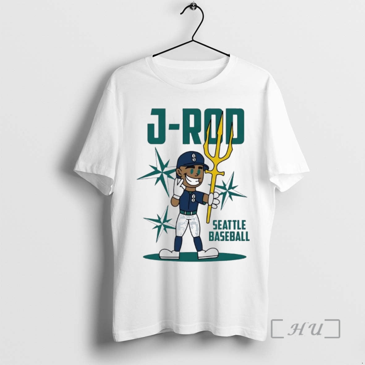 Officials Julio Rodriguez J Rod Cartoon Seattle - Adult & Kids T-Shirts, Sweatshirts & Hoodies apparel design preview 1