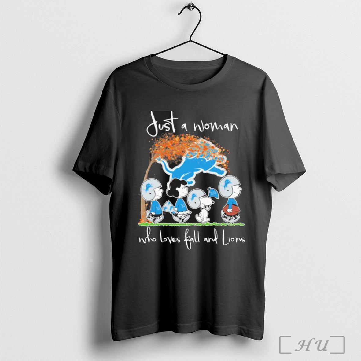 Officials Just A Woman Who Loves Fall And Detroit - Adult & Kids T-Shirts, Sweatshirts & Hoodies apparel design preview 1