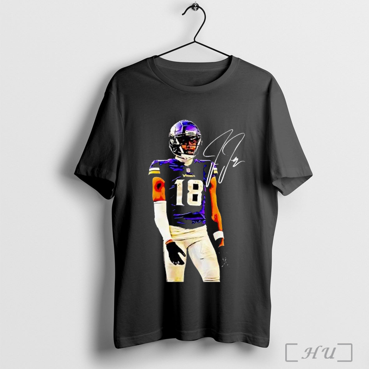 Officials Justin Jefferson Minnesota Vikings - Adult & Kids T-Shirts, Sweatshirts & Hoodies apparel design preview 1