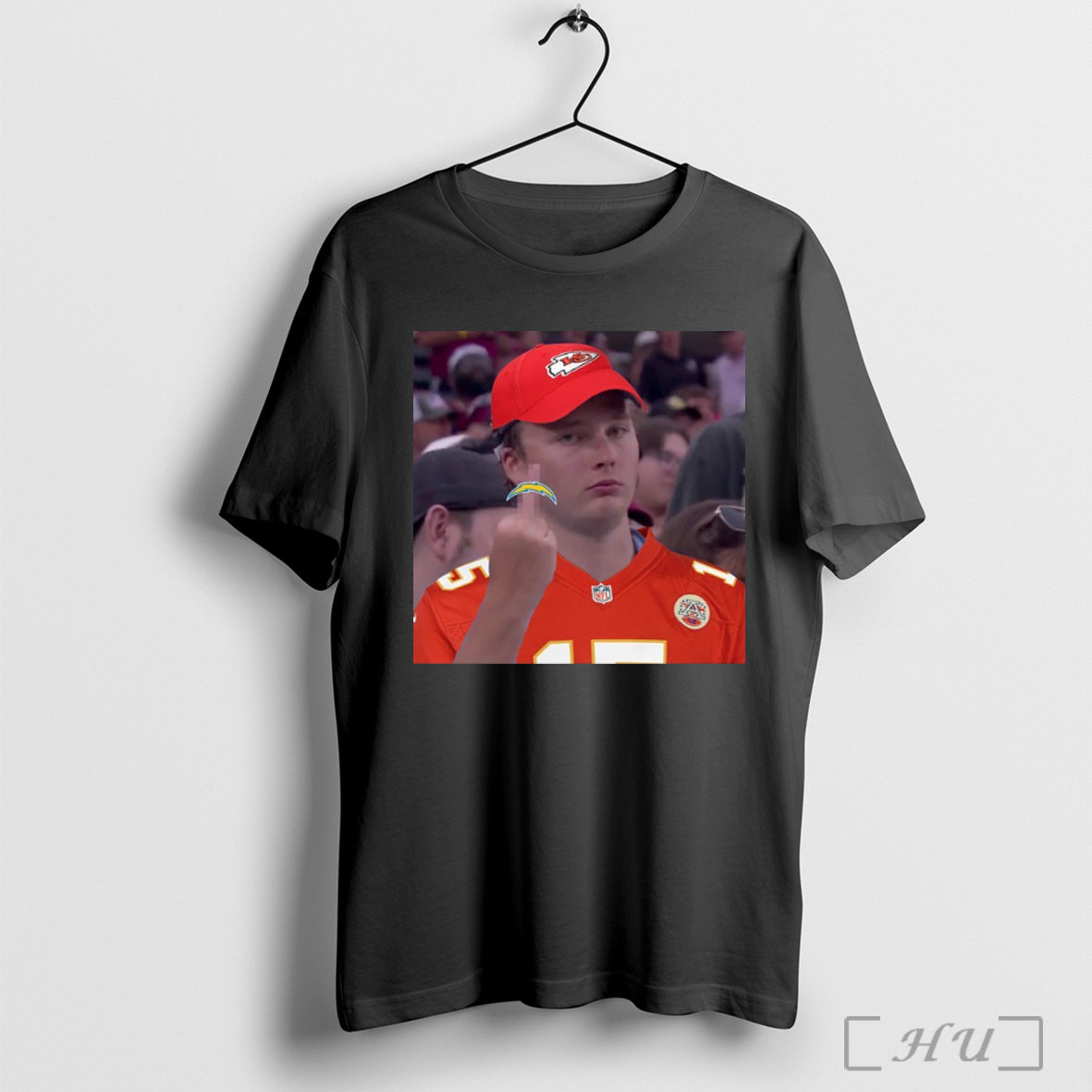 Officials Kansas City Chiefs Fan Middle Finger - Adult & Kids T-Shirts, Sweatshirts & Hoodies apparel design preview 1