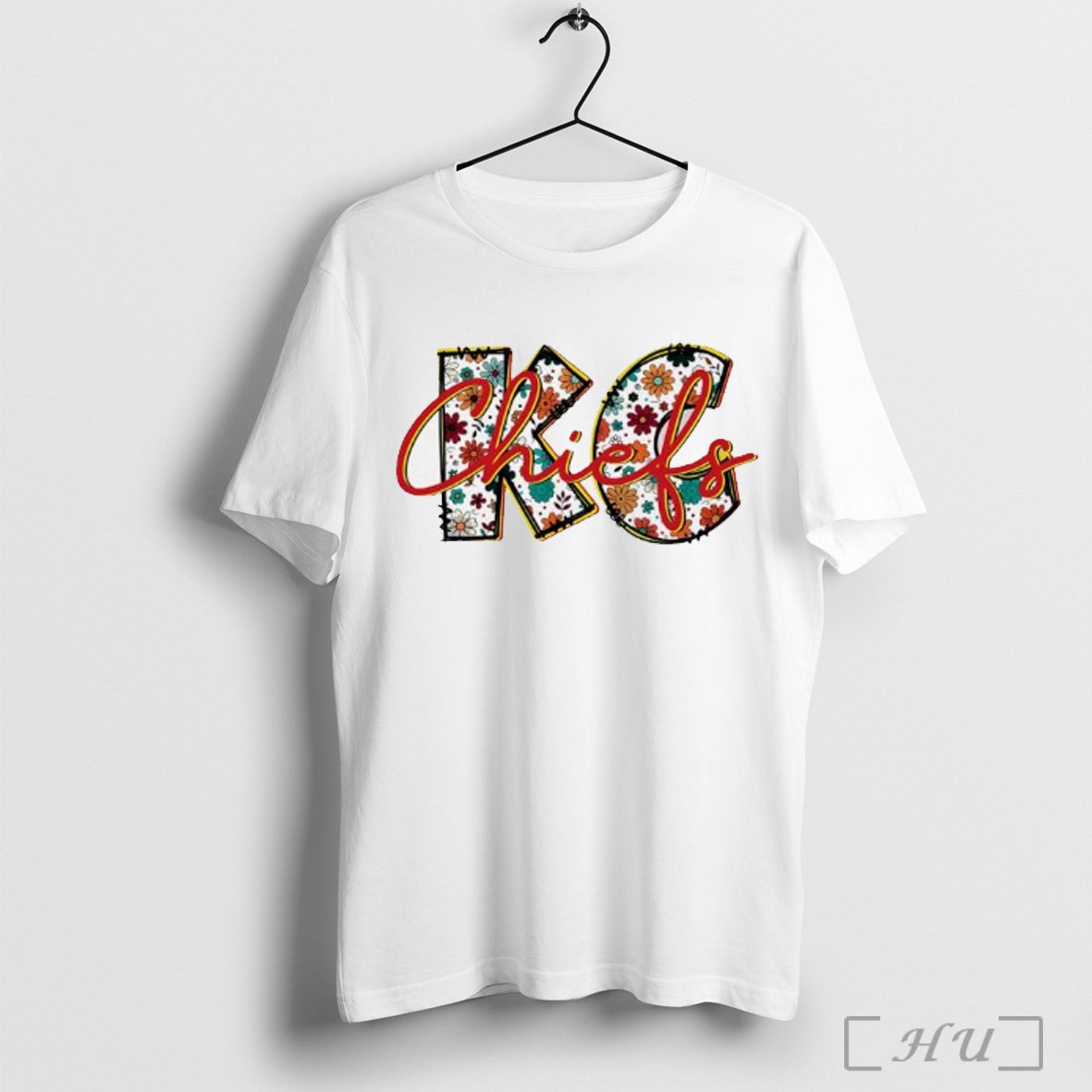Officials Kansas City Chiefs Football Flowers Retro - Adult & Kids T-Shirts, Sweatshirts & Hoodies apparel design preview 1
