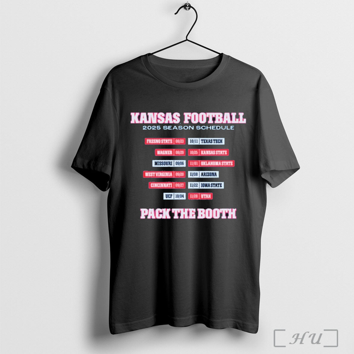 Officials Kansas Jayhawks Football 2025 Season - Adult & Kids T-Shirts, Sweatshirts & Hoodies apparel design preview 1