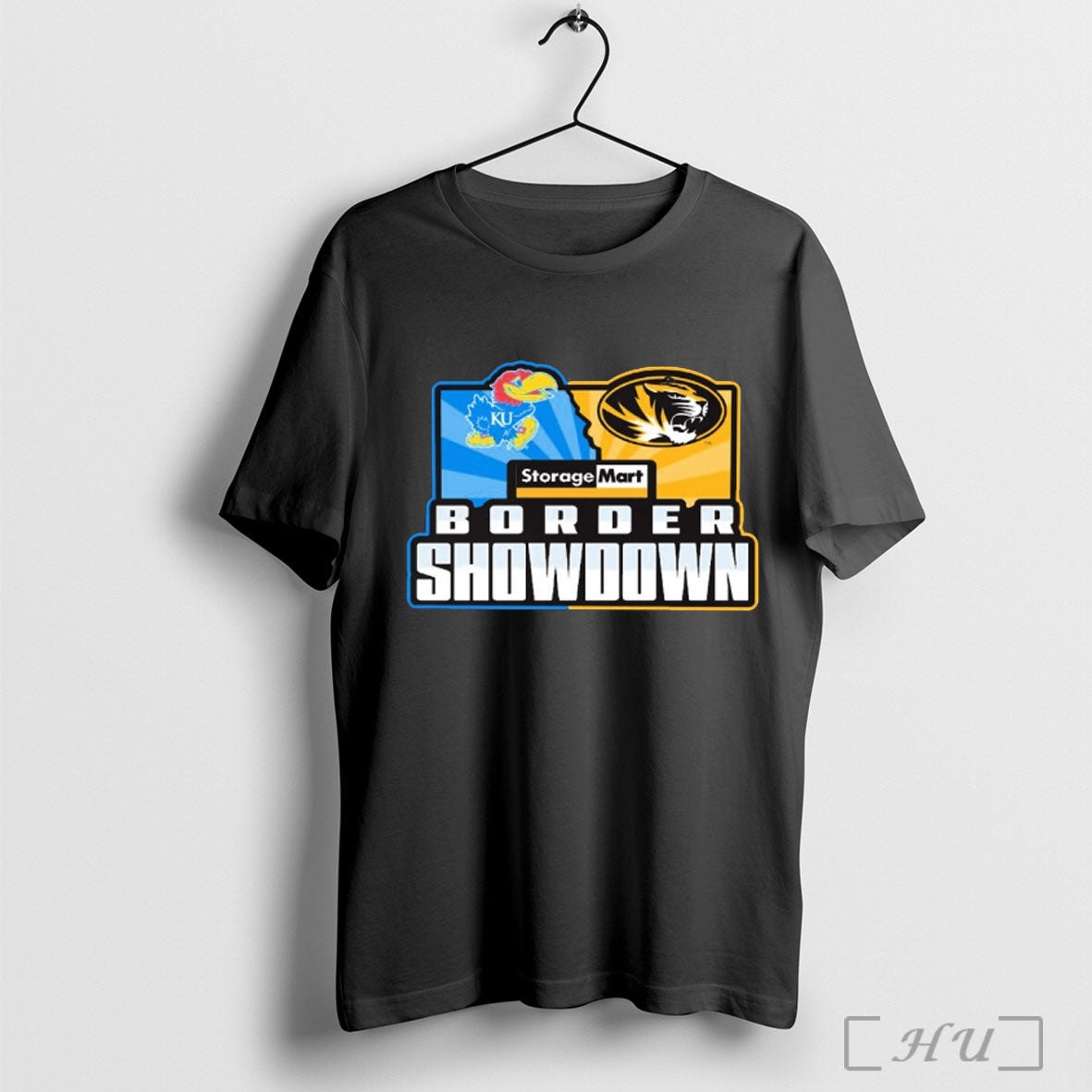Officials Kansas Jayhawks Vs Missouri Tigers Border - Adult & Kids T-Shirts, Sweatshirts & Hoodies apparel design preview 1