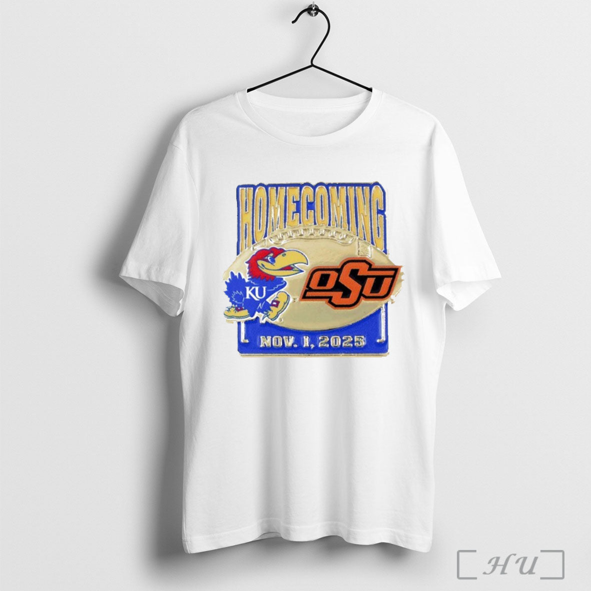 Officials Kansas Jayhawks Vs Oklahoma State Cowboys - Adult & Kids T-Shirts, Sweatshirts & Hoodies apparel design preview 1