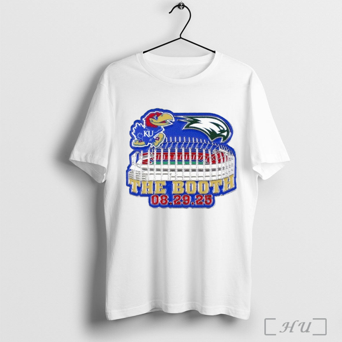 Officials Kansas Jayhawks Vs Wagner Seahawks 2025 - Adult & Kids T-Shirts, Sweatshirts & Hoodies apparel design preview 1