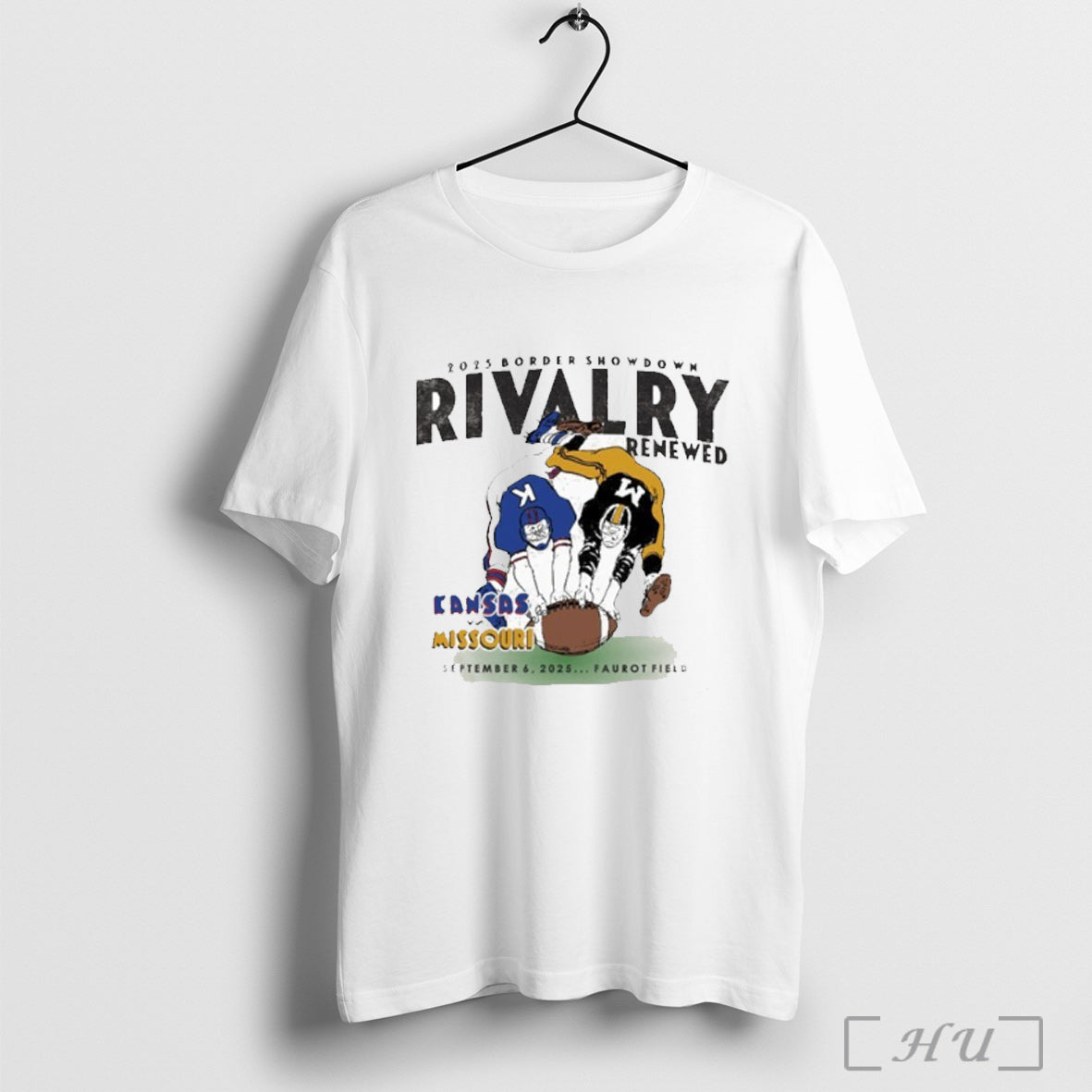 Officials Kansas Vs Missouri 2025 Rivalry Renewed - Adult & Kids T-Shirts, Sweatshirts & Hoodies apparel design preview 1